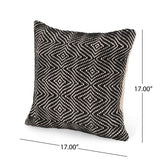 Brookings Modern Handcrafted Fabric Throw Pillow by Christopher Knight Home