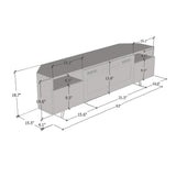 Brooklyn BL-EF 63" Corner TV Stand