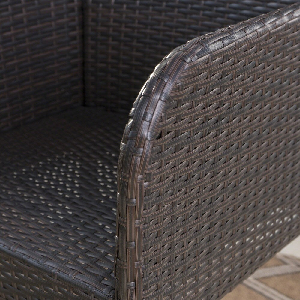 Brooklyn Outdoor 3-piece Wicker 26-inch Round Bar Set by Christopher Knight Home