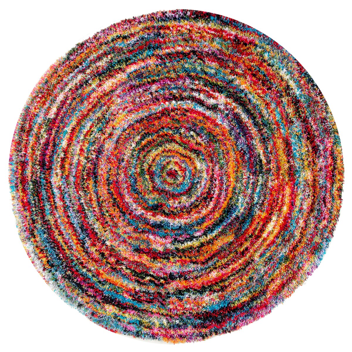 Nuloom Ardelle Colorful Swirl Shag Area Rug