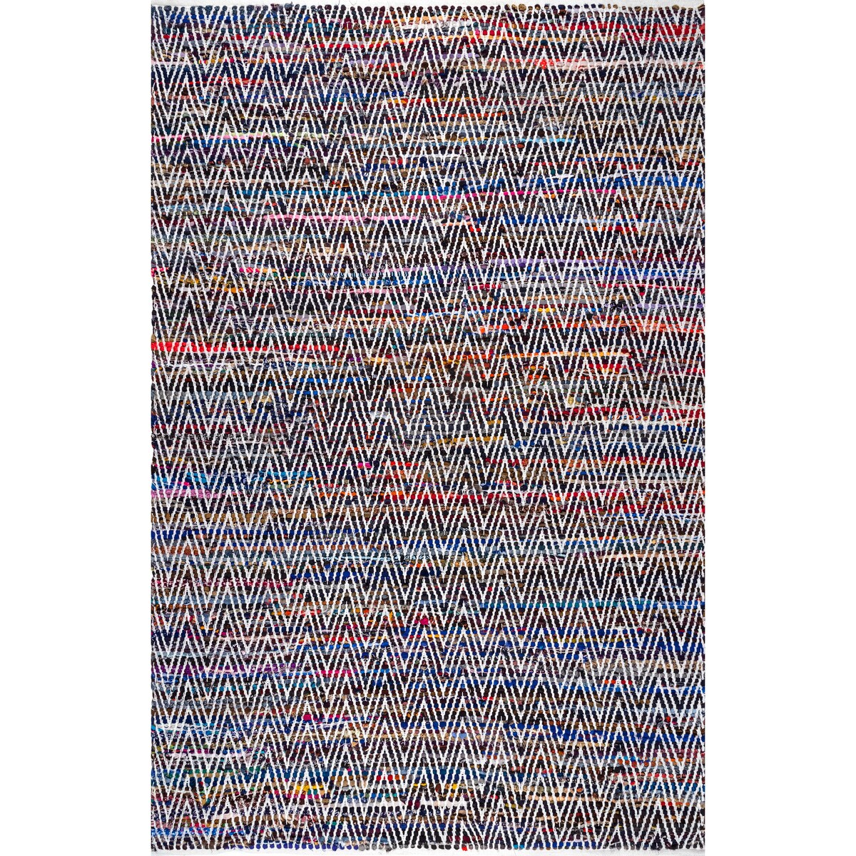Nuloom Boho Handmade Flatweave Chevron Cotton Rug