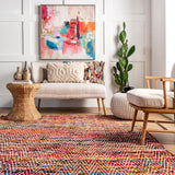 Nuloom Boho Handmade Flatweave Chevron Cotton Rug