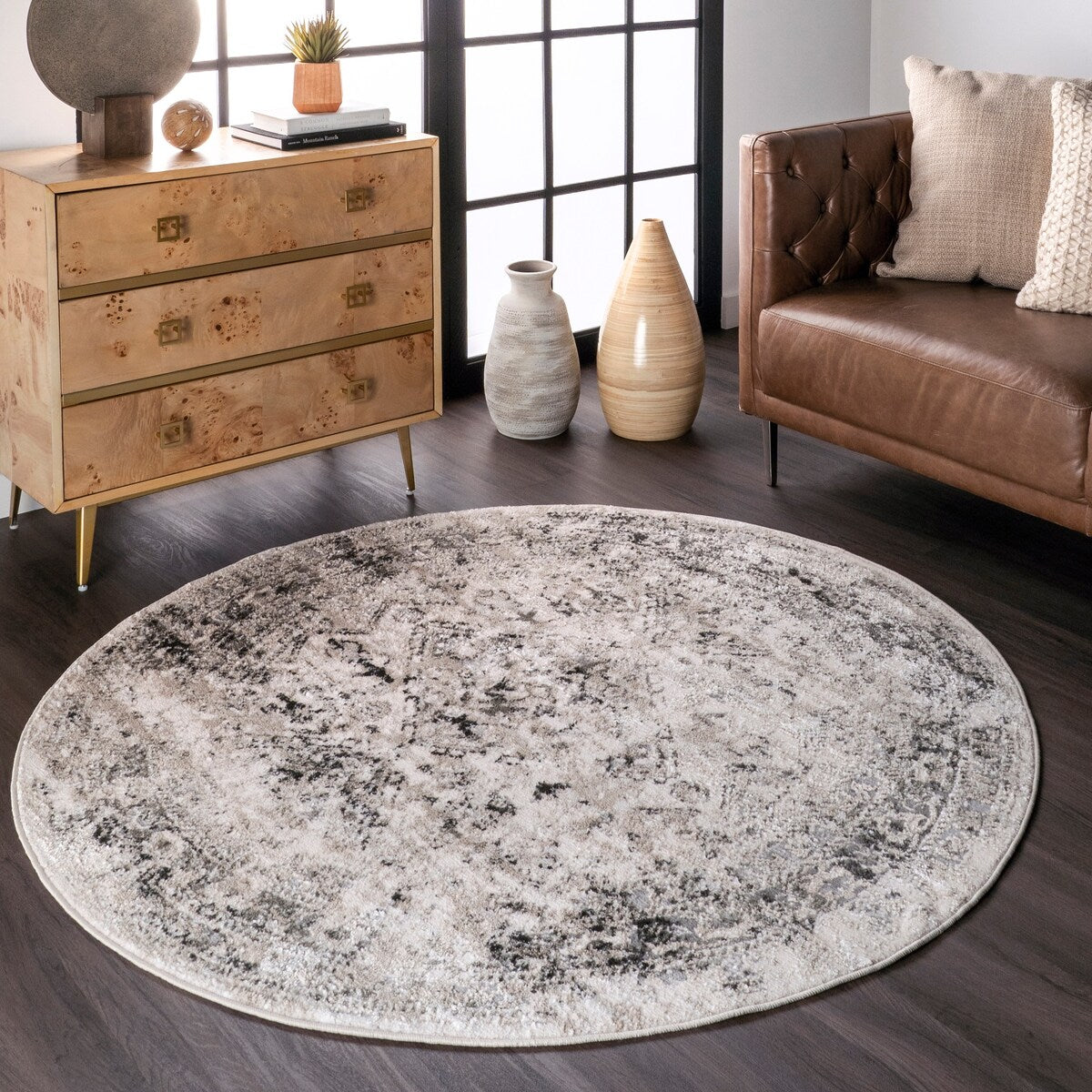 Nuloom Madisson Vintage Faded Medallion Area Rug