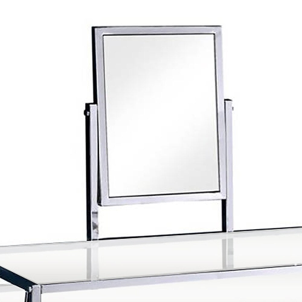 Brooklyn Vanity w/ Stool in Champagne Finish