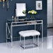Brooklyn Vanity w/ Stool in Champagne Finish