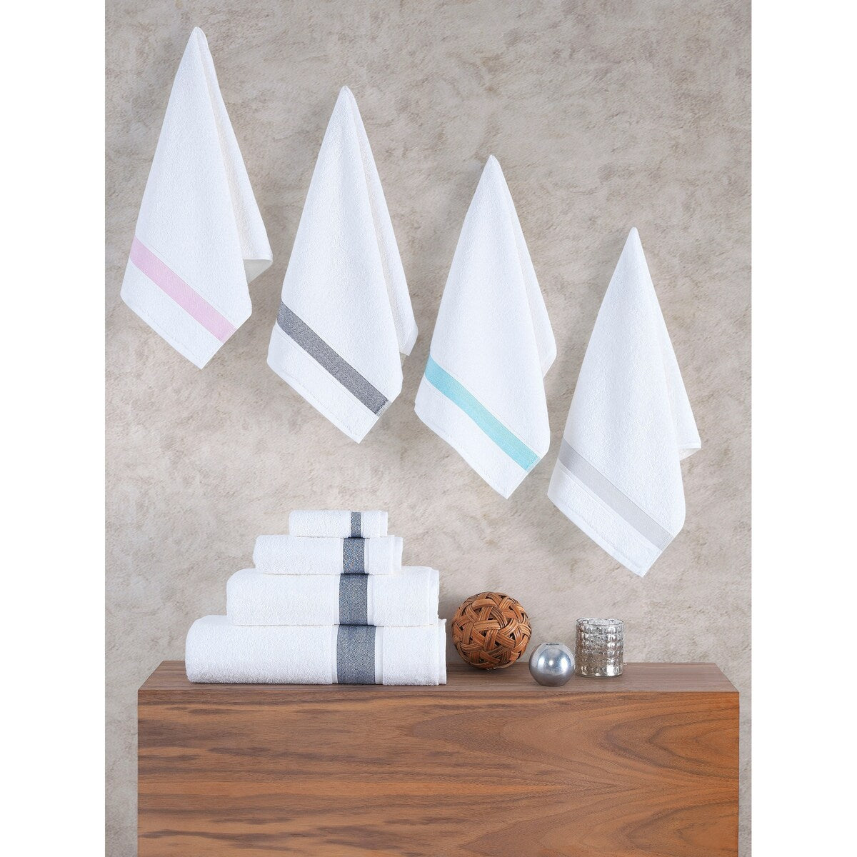 Brooks Brothers Ottoman Rolls 2 pcs Hand Towels