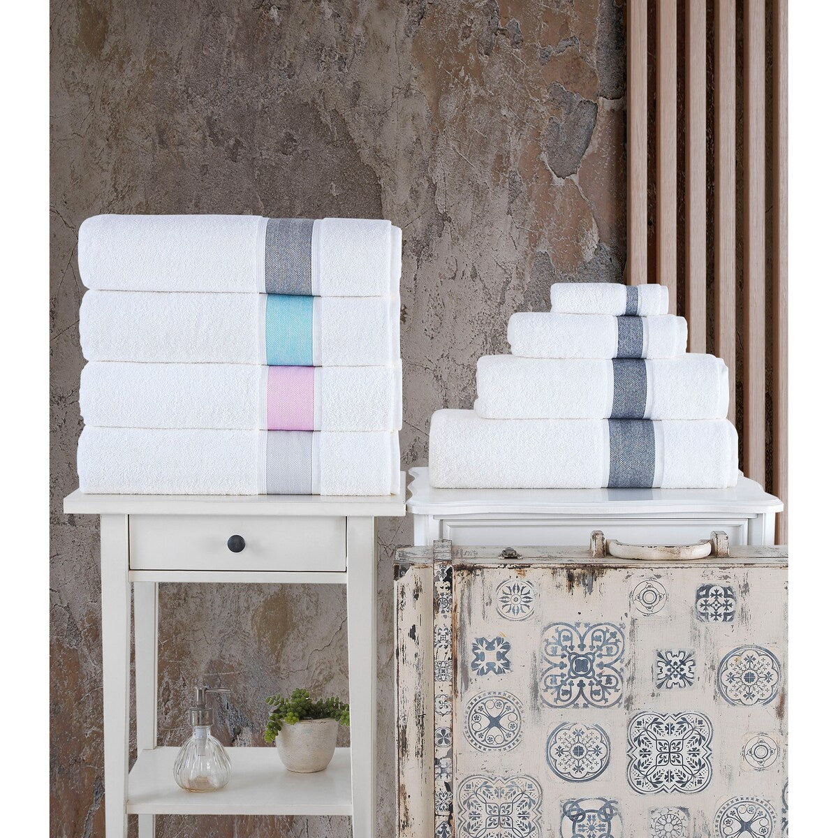 Brooks Brothers Ottoman Rolls 2 pcs Hand Towels