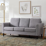 Brookside Clara 73" Upholstered Curved Arm Sofa