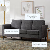 Brookside Clara 73" Upholstered Curved Arm Sofa