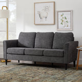 Brookside Clara 73" Upholstered Curved Arm Sofa