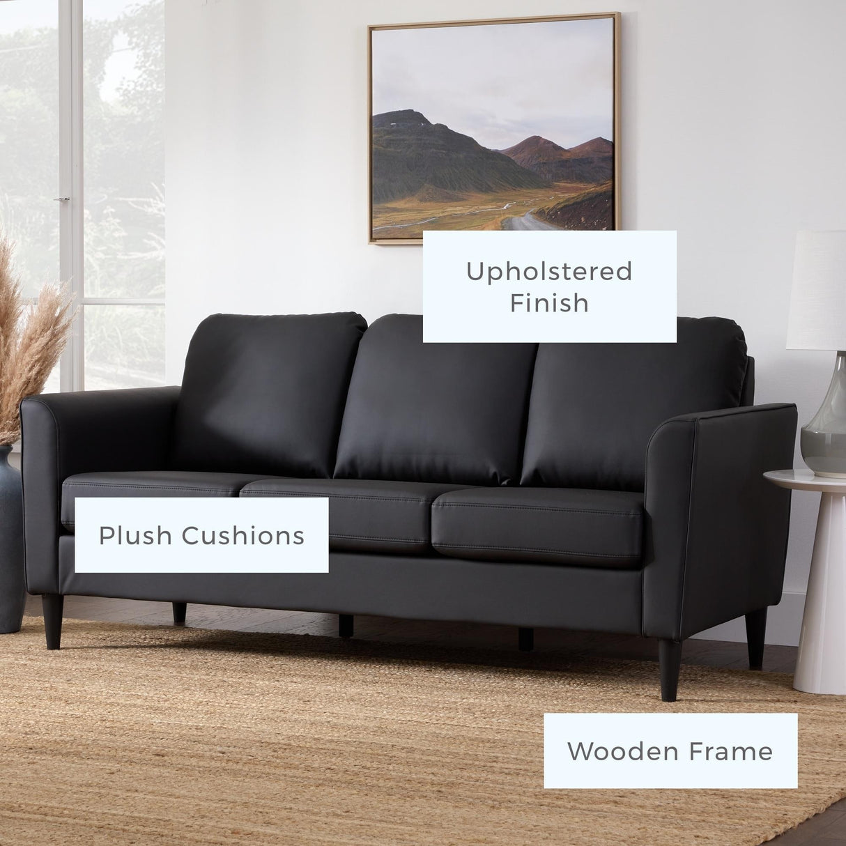 Brookside Clara 73" Upholstered Curved Arm Sofa
