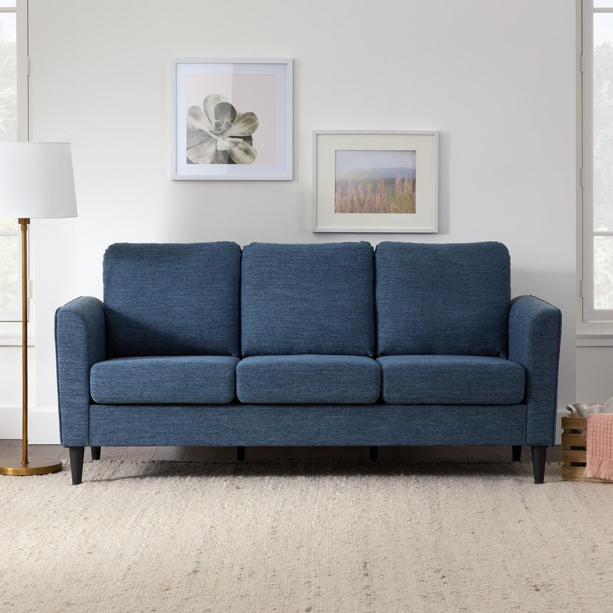 Brookside Clara 73" Upholstered Curved Arm Sofa