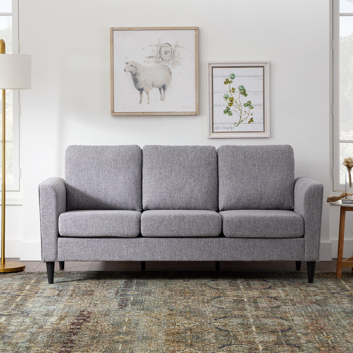 Brookside Clara 73" Upholstered Curved Arm Sofa