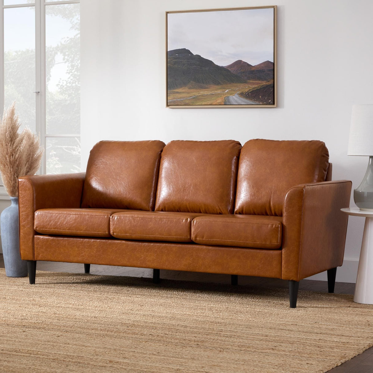Brookside Clara 73" Upholstered Curved Arm Sofa