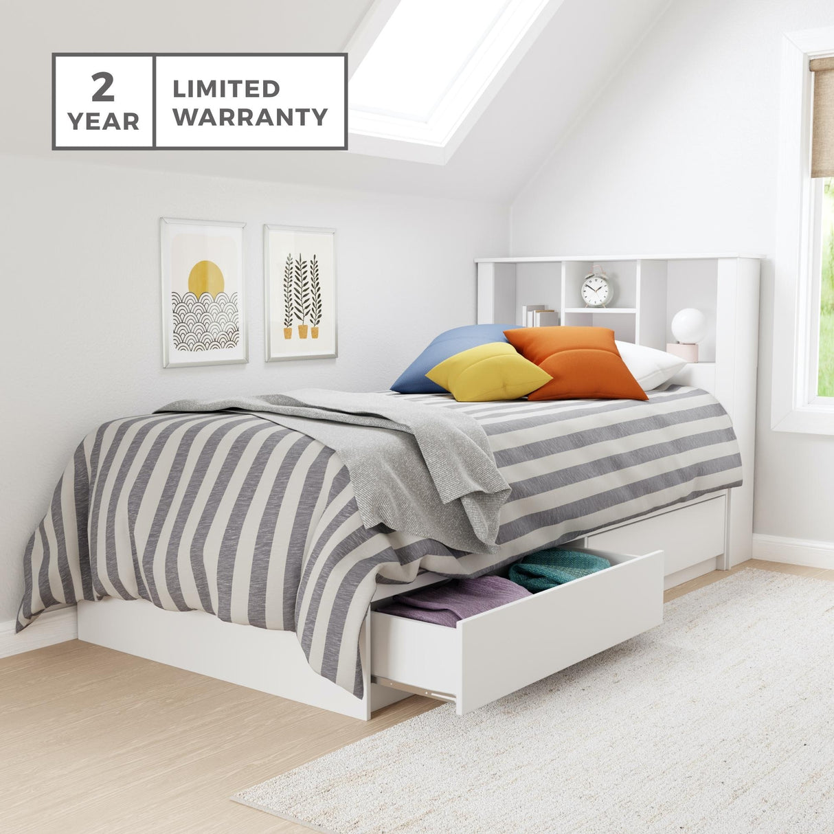 Brookside Sadie Wood Twin Storage Bed