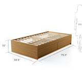 Brookside Sadie Wood Twin Storage Bed