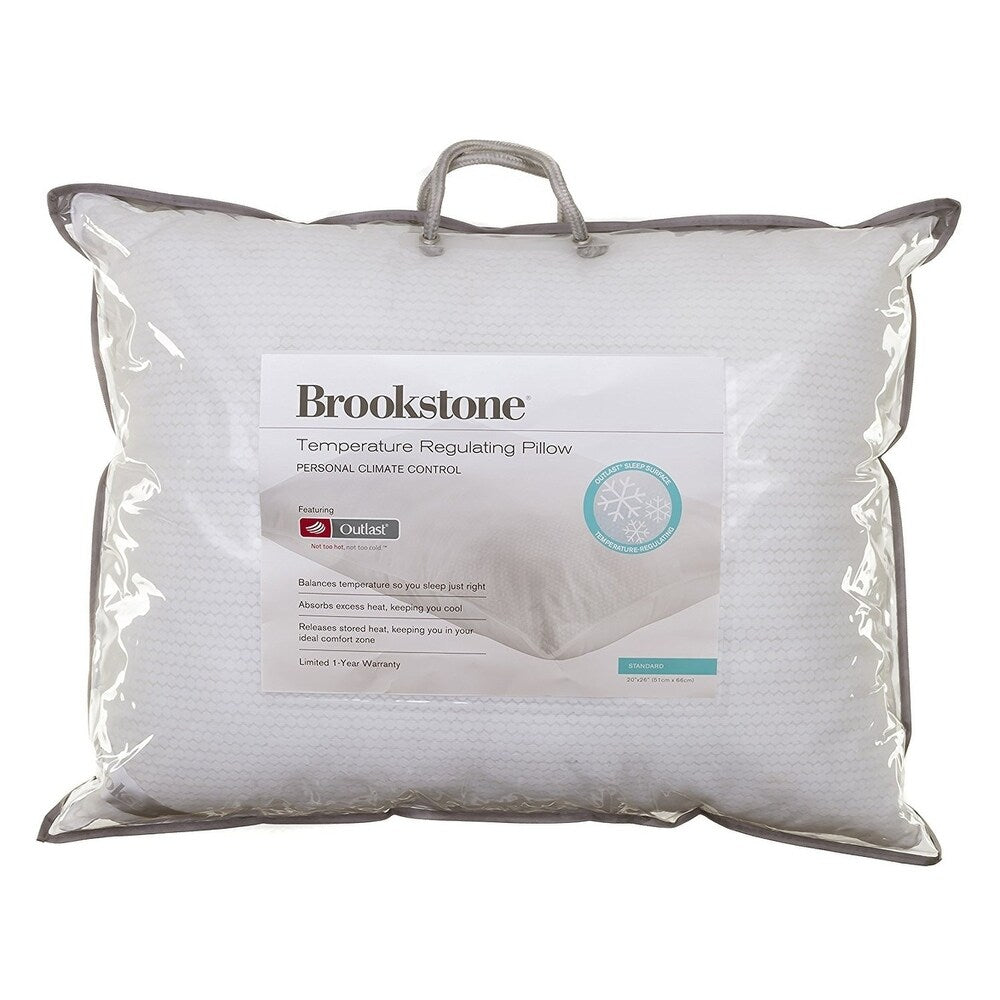 Brookstone Temperature Regulating Pillow - White