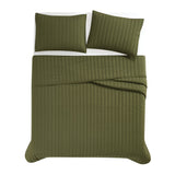 Brooklyn Loom Solid Cotton Percale Quilt Set