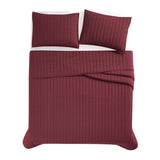 Brooklyn Loom Solid Cotton Percale Quilt Set
