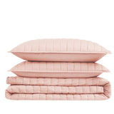 Brooklyn Loom Solid Cotton Percale Quilt Set