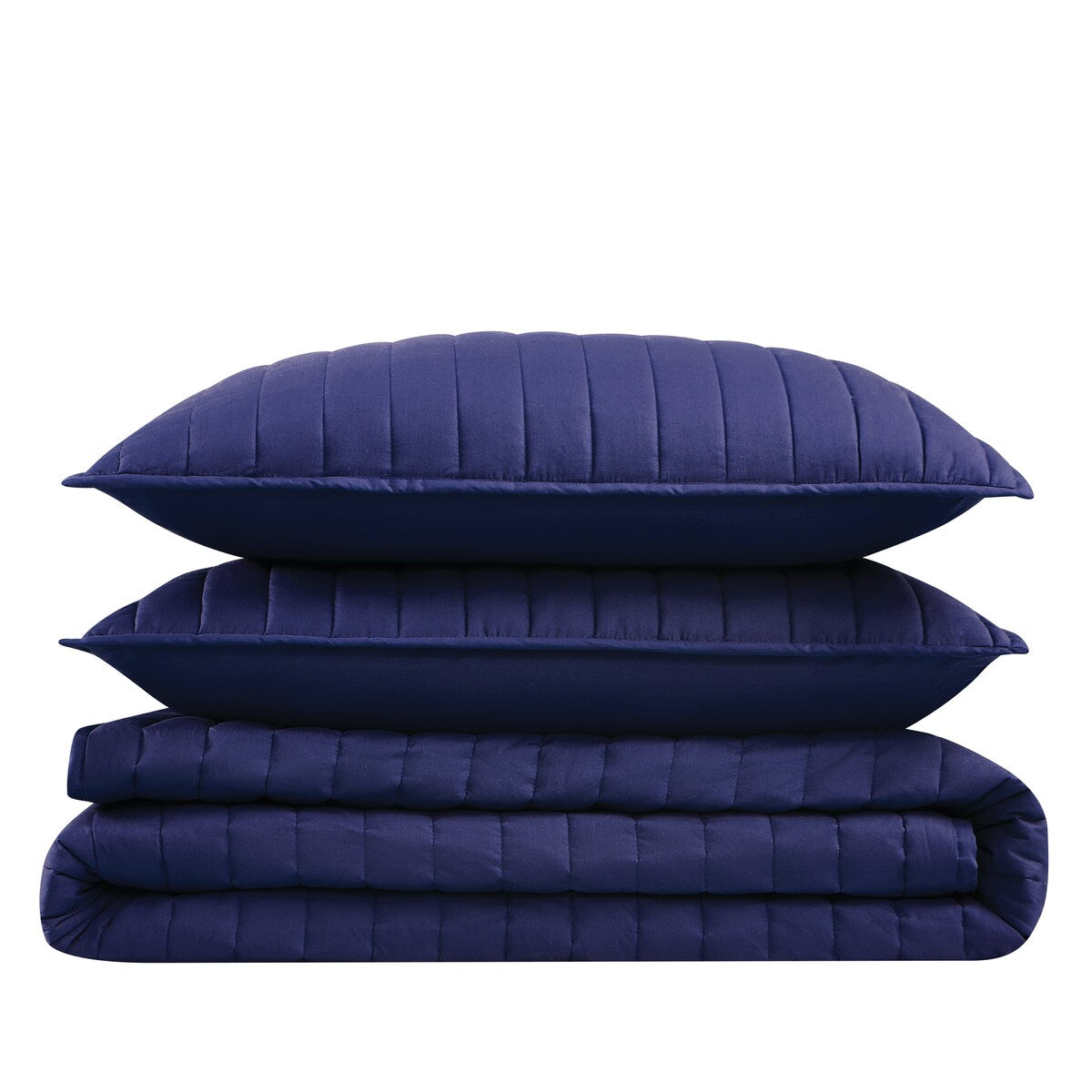 Brooklyn Loom Solid Cotton Percale Quilt Set