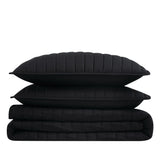 Brooklyn Loom Solid Cotton Percale Quilt Set
