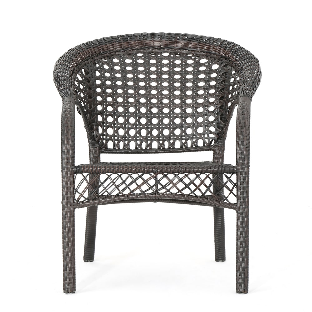 Broward Outdoor 3-piece Wicker Bistro Chat Set by Christopher Knight Home