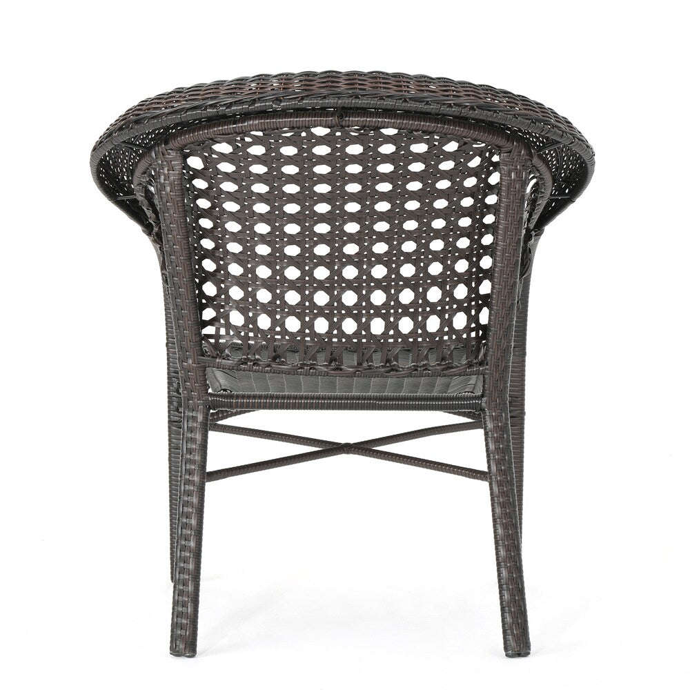 Broward Outdoor 3-piece Wicker Bistro Chat Set by Christopher Knight Home
