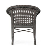Broward Outdoor 3-piece Wicker Bistro Chat Set by Christopher Knight Home