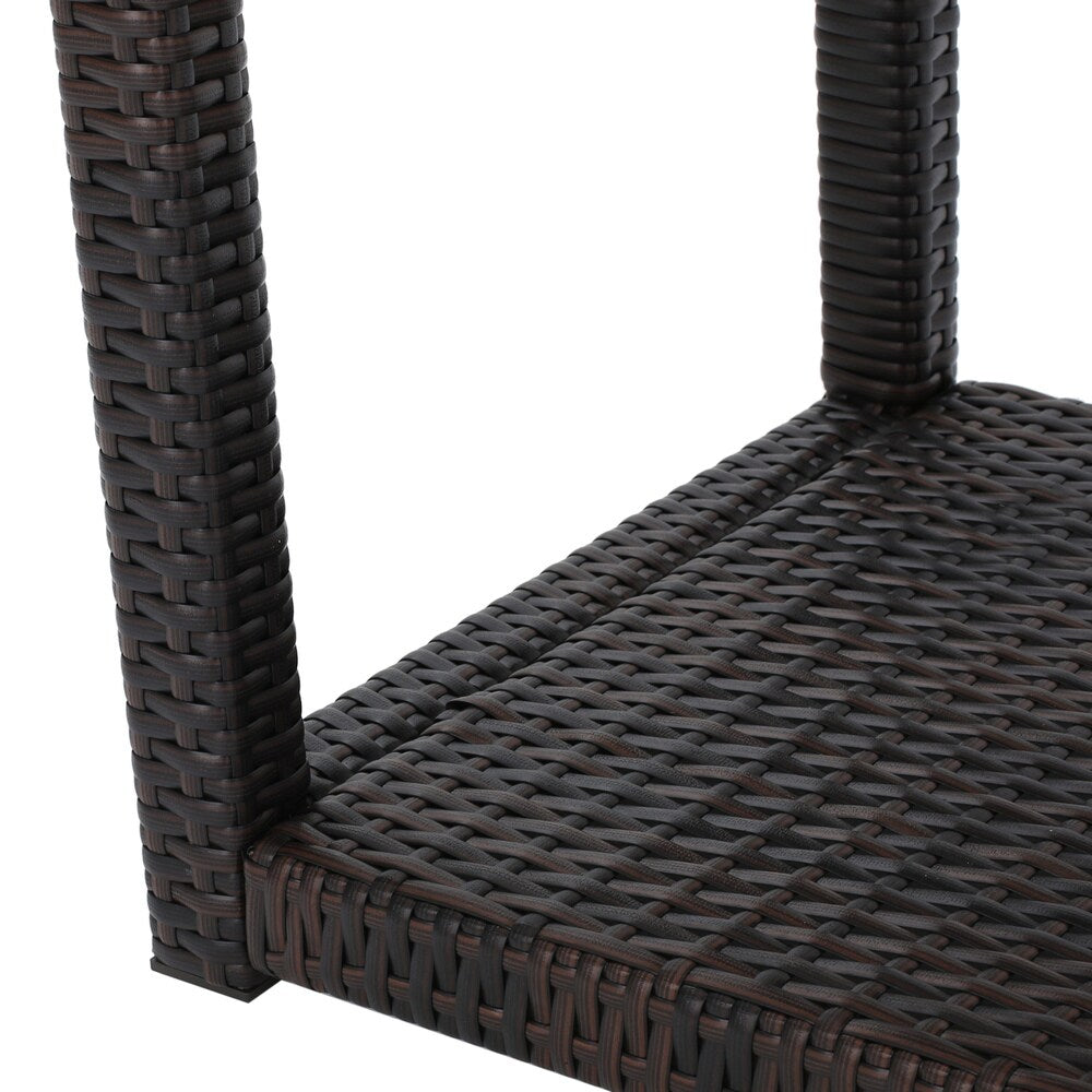 Broward Outdoor 3-piece Wicker Bistro Chat Set by Christopher Knight Home