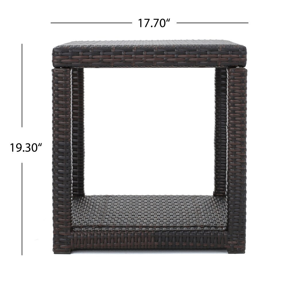 Broward Outdoor 3-piece Wicker Bistro Chat Set by Christopher Knight Home