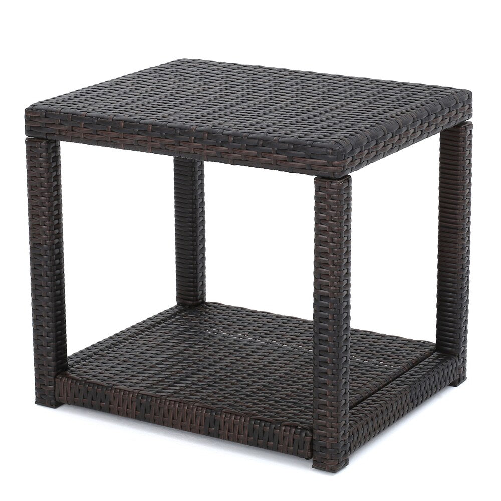 Broward Outdoor 3-piece Wicker Bistro Chat Set by Christopher Knight Home