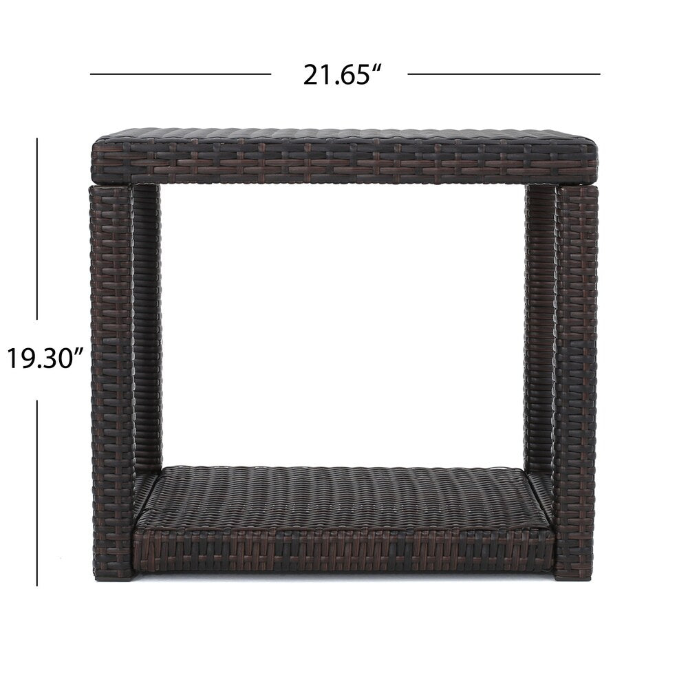 Broward Outdoor 3-piece Wicker Bistro Chat Set by Christopher Knight Home