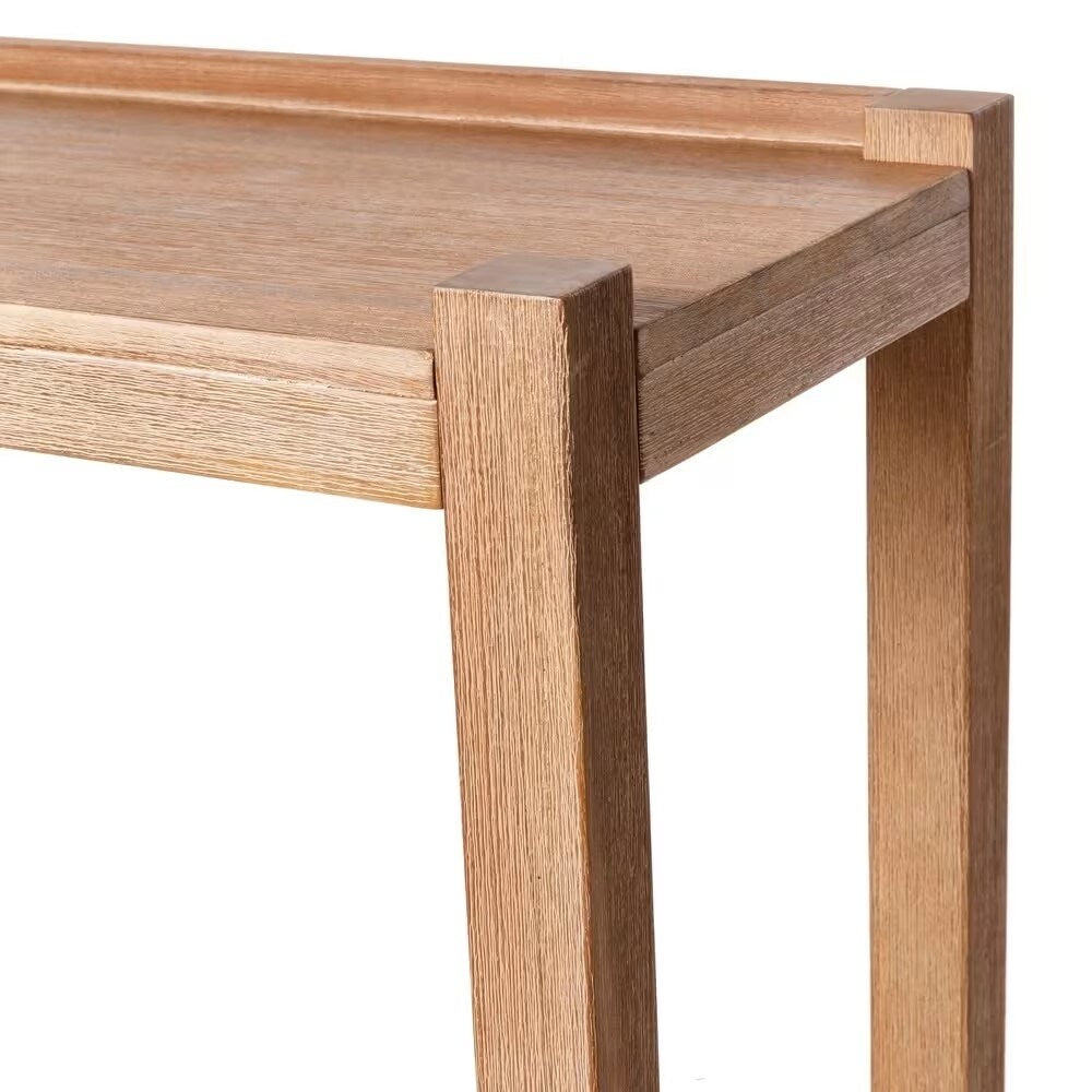 Brown Acacia Wood Sideboard Garden Shelf