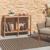 Brown Acacia Wood Sideboard Garden Shelf
