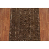 Brown Balouch Persian Antique Area Rug Hand-knotted Wool Carpet - 3'10" x 6'0"