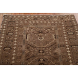 Brown Balouch Persian Antique Area Rug Hand-knotted Wool Carpet - 3'10" x 6'0"