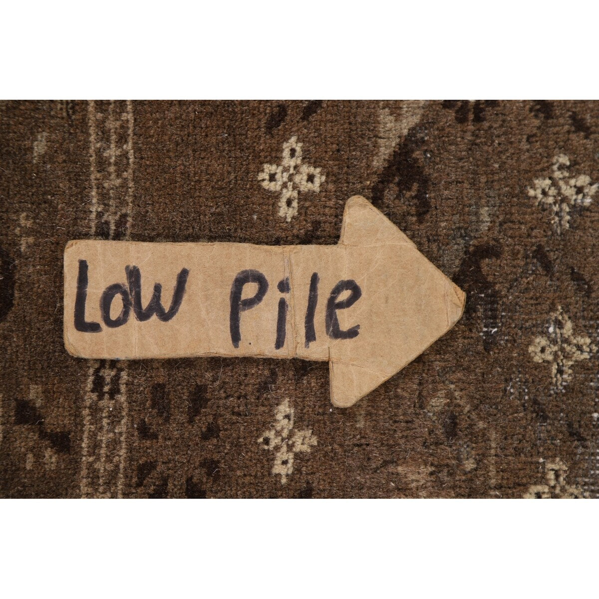 Brown Balouch Persian Antique Area Rug Hand-knotted Wool Carpet - 3'10" x 6'0"