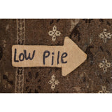 Brown Balouch Persian Antique Area Rug Hand-knotted Wool Carpet - 3'10" x 6'0"