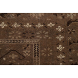 Brown Balouch Persian Antique Area Rug Hand-knotted Wool Carpet - 3'10" x 6'0"