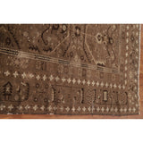 Brown Balouch Persian Antique Area Rug Hand-knotted Wool Carpet - 3'10" x 6'0"
