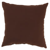Brown/ Blue Velvet Circles Throw Pillow