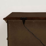 Solid wood 3-Drawers Decorative Detail Brass Arch Pull