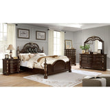 Solid wood 3-Drawers Decorative Detail Brass Arch Pull