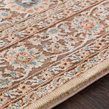 Brown Elegant Traditional Area Rug (5'3" x 7'3") - 5'3" x 7'3"