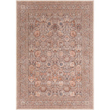 Brown Elegant Traditional Area Rug (5'3" x 7'3") - 5'3" x 7'3"