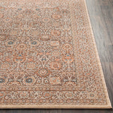 Brown Elegant Traditional Area Rug (5'3" x 7'3") - 5'3" x 7'3"
