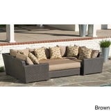 Sandy Beige 6-piece Sunbrella Deep Seating Modular Patio Set