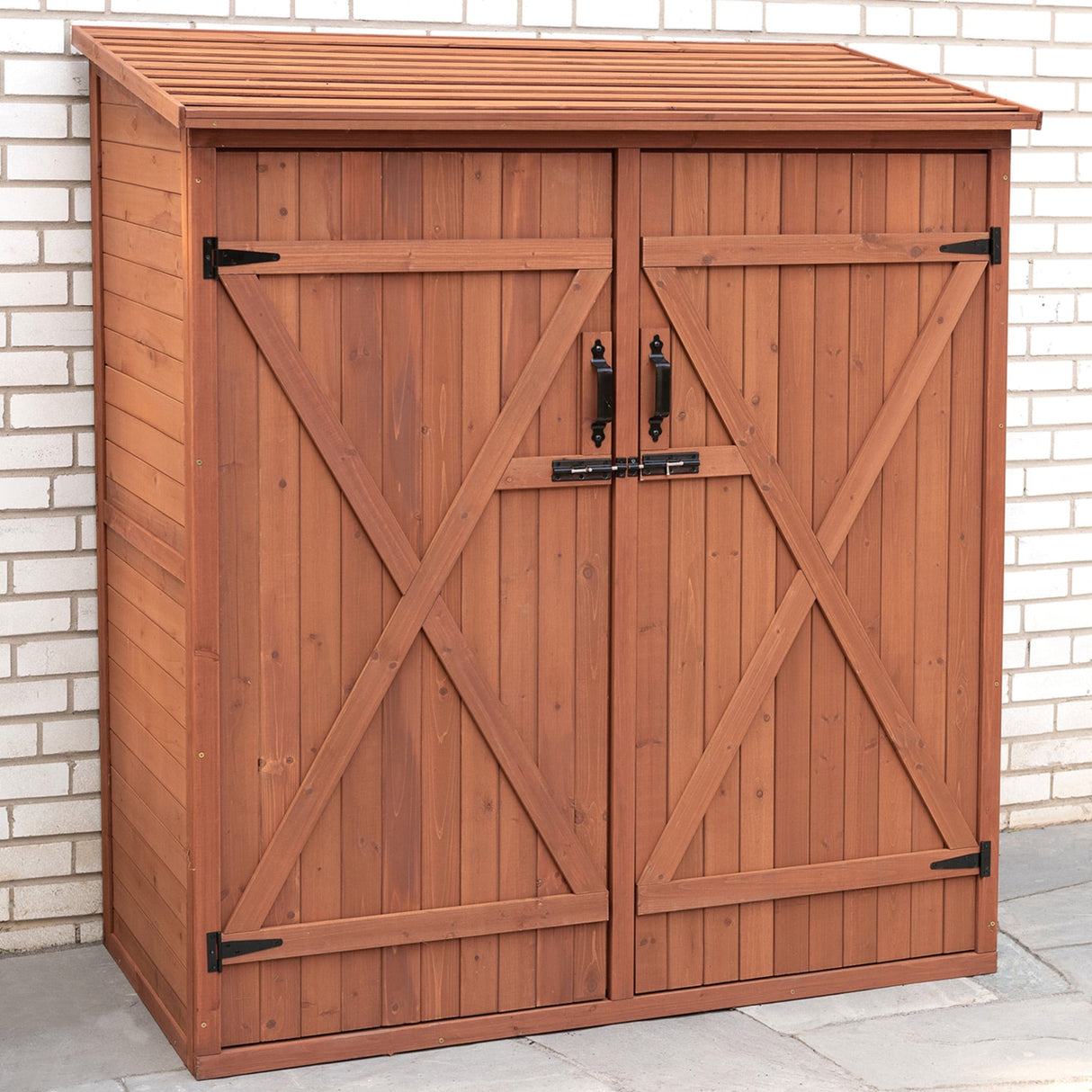 Brown Finish Medium Storage Shed