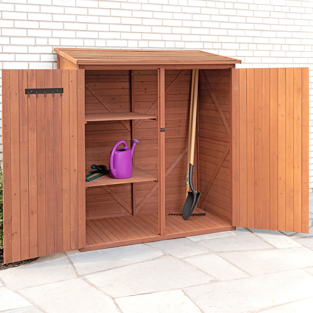 Brown Finish Medium Storage Shed